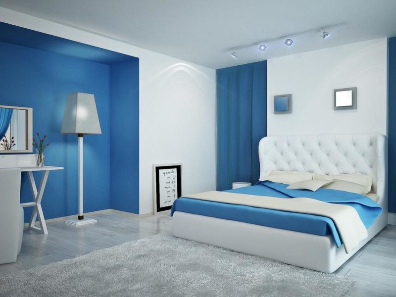 Phòng ngủ đẹp cho bé gái màu xanh