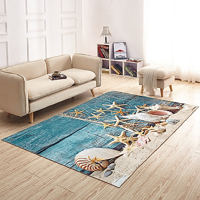 Thảm trải sàn in 3D - Thảm trải phòng khách - Phòng ngủ - Sang trọng - Lịch lãm TN013 - Thảm trang trí Nhãn hàng Qian Ju | DienMayHoangNgan.com