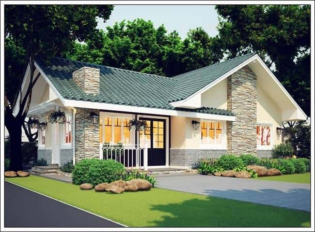 Biệt thự nhà vườn 1 tầng mái thái - Việt Architect Group - Kiến Trúc Sư Việt Nam