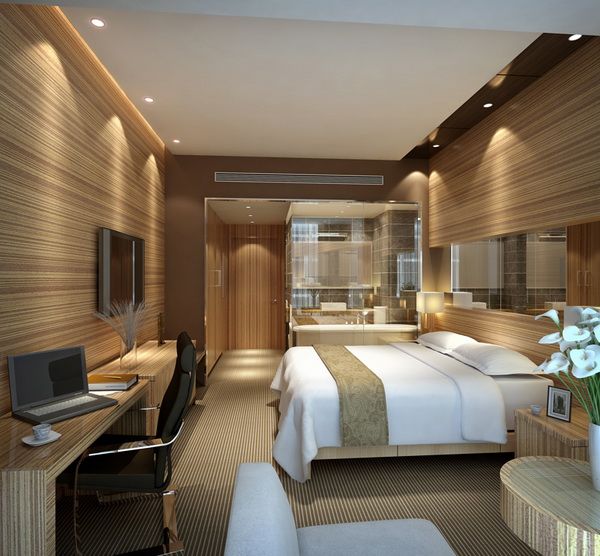 Phòng ngủ đôi khách sạn hiện đại | Hotel room interior, Modern hotel room,  Hotel bedroom design