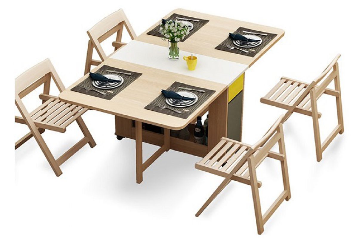 7 mẫu bàn ăn xếp gọn 4 ghế đẹp như mơ | Nhà Đẹp Info