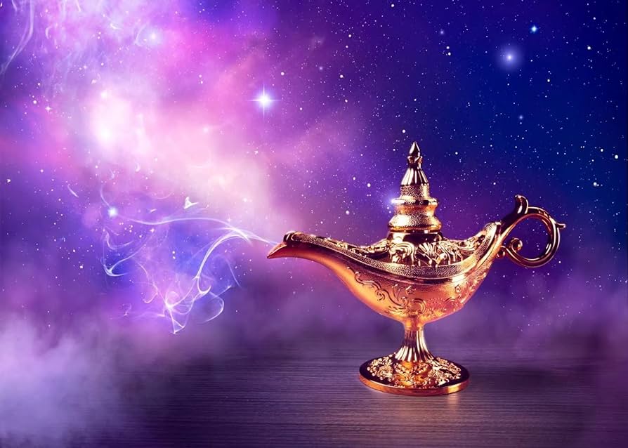 BELECO 8x6ft Vải Aladdin Thần đèn Phông nền Magic Genie Lantern Khói Màu tím và xanh lam Bầu trời đầy sao Đêm Ả Rập Phông nền Aladdin Trang trí tiệc Sinh nhật Chụp cho trẻ em Người lớn Đạo cụ gian hàng ảnh: Amazon.ca: Patio,