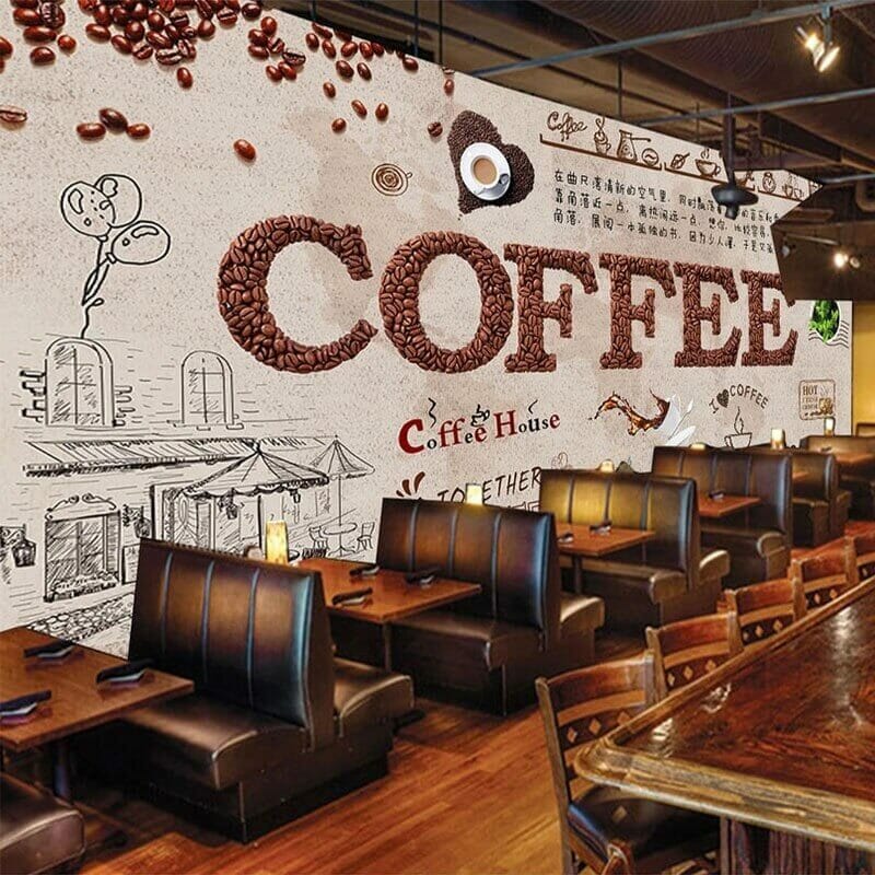 vẽ tranh tương quán cafe đẹp