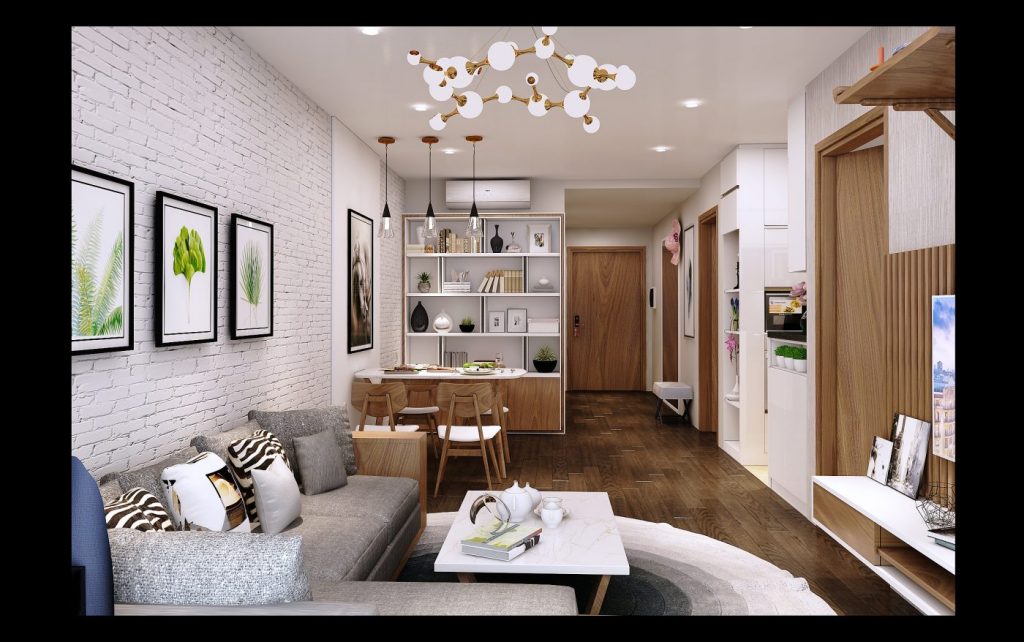 Thiết kế nội thất chung cư 70m2 phong cách hiện đại