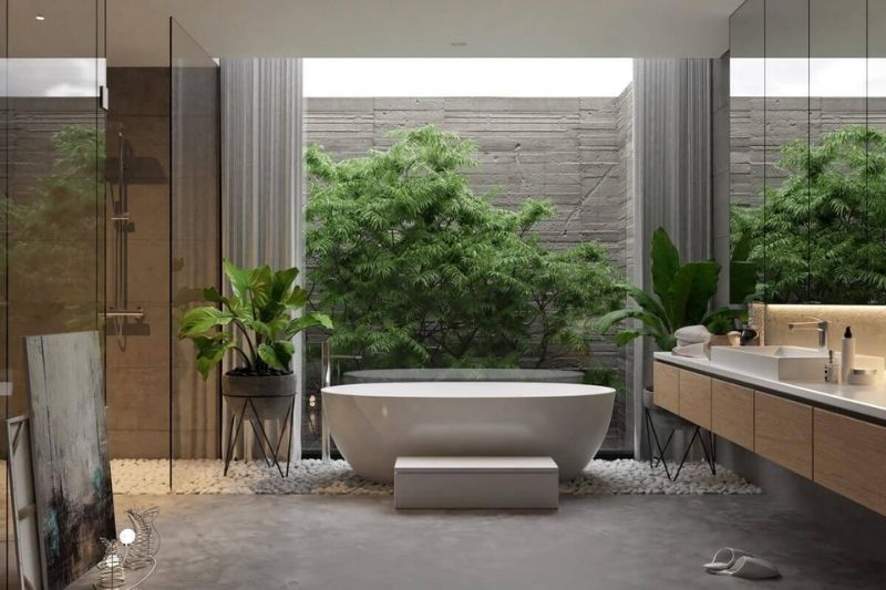 phòng tắm hiện đại