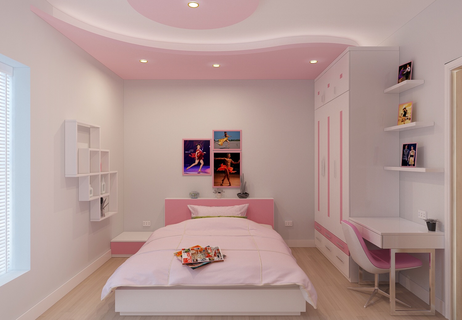 Mẫu thiết kế phòng ngủ hiện đại mang dấu ấn riêng của gia chủ