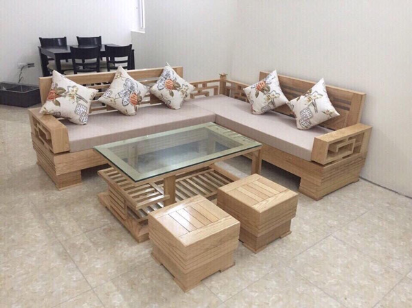 mẫu bàn ghế gỗ phòng khách đẹp, đơn giản và hiện đại
