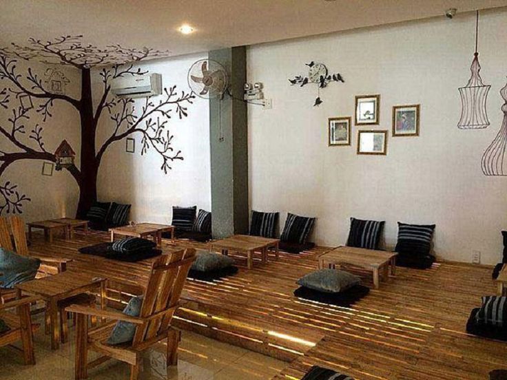 Thiết kế quán cafe ngồi bệt - Giải pháp cho không gian nhỏ hẹp | Trang trí nhà cửa, Thiết kế, Nệm ghế