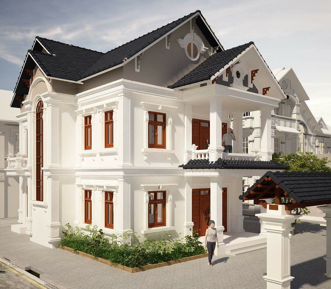 Biệt thự được xây dựng với hướng đón nắng để tăng thêm vận khí cho gia chủ