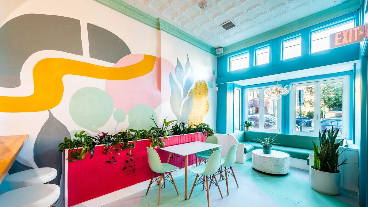 Restaurant Design Trend: Colorful Pastel Blobs Are Everywhere - Eater