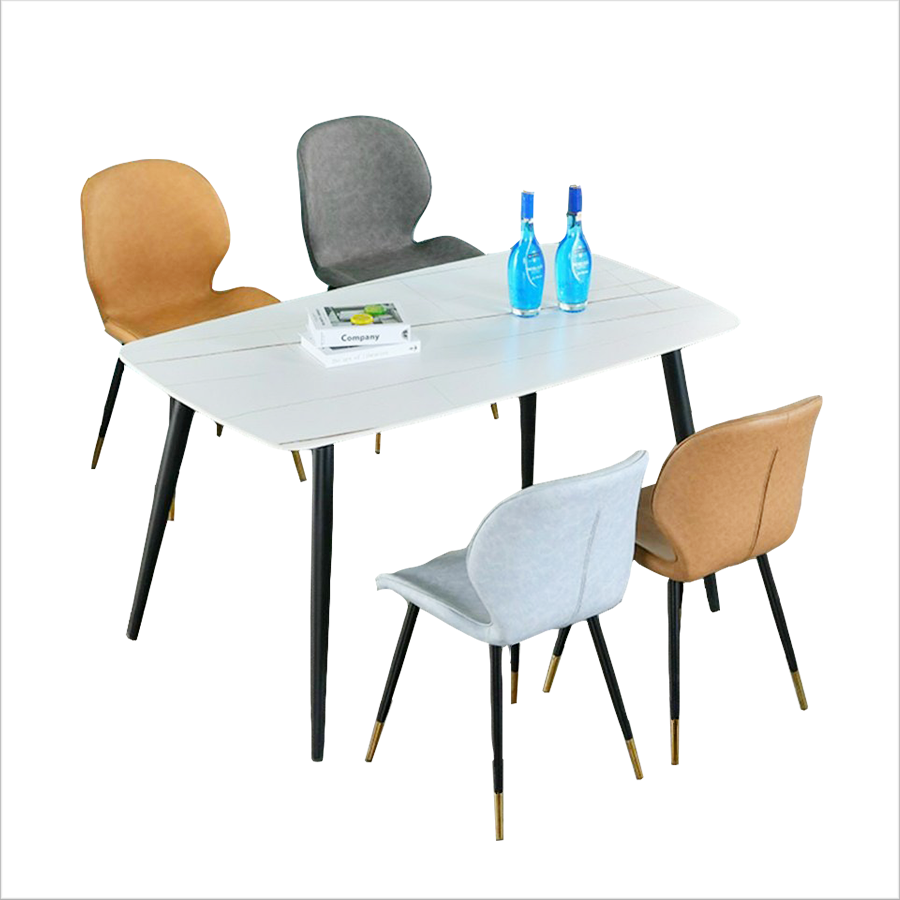 Bộ bàn ăn mặt đá hình chữ nhật 4 ghế giá rẻ BBA-74 nhập khẩu | Thiết Kế, Thi Công Nội Thất Trọn Gói