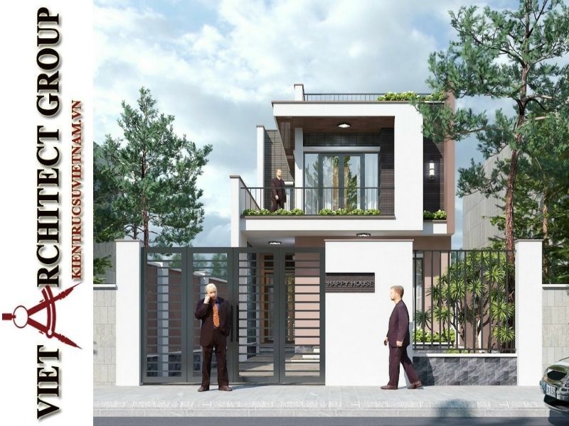 VIET ARCHITECT GROUP Thiết kế và thi công trọn gói nhà 2 tầng đẹp giá 700