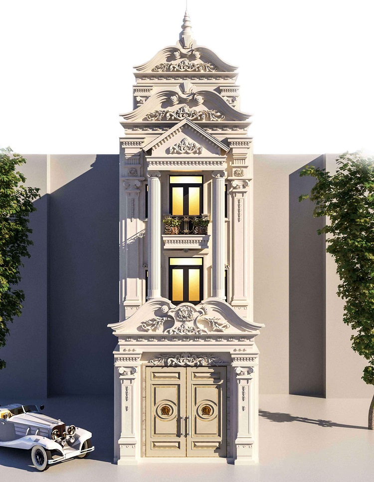 Dự án nhà phố 5 tầng tân cổ điển 6m mặt tiền Chú Diện - Royaldesign