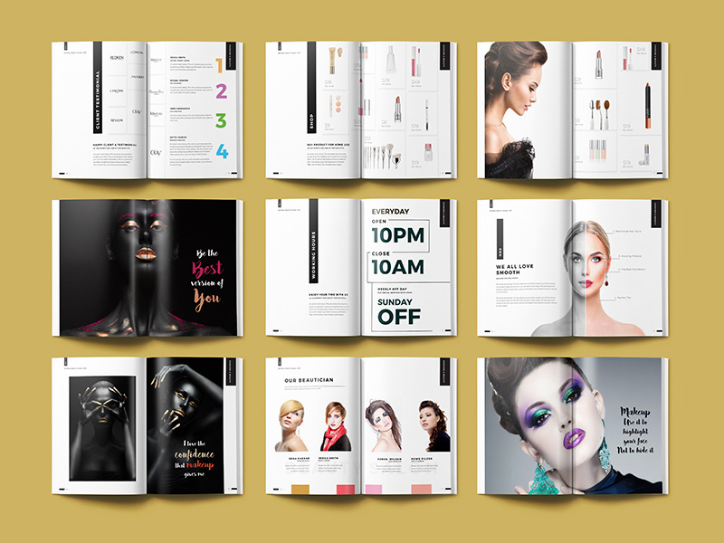 10.000 ý thưởng thiết kế Catalogue cho sản phẩm, dịch vụ – Designer.com.vn | ✓Catalogue mỹ phẩm spa quý phái