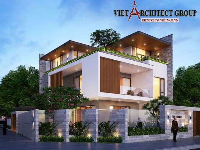 Tổng hợp các mẫu nhà 2 tầng 2 mặt tiền đẹp có thiết kế đẹp ấn tượng - Việt Architect Group - Kiến Trúc Sư Việt Nam