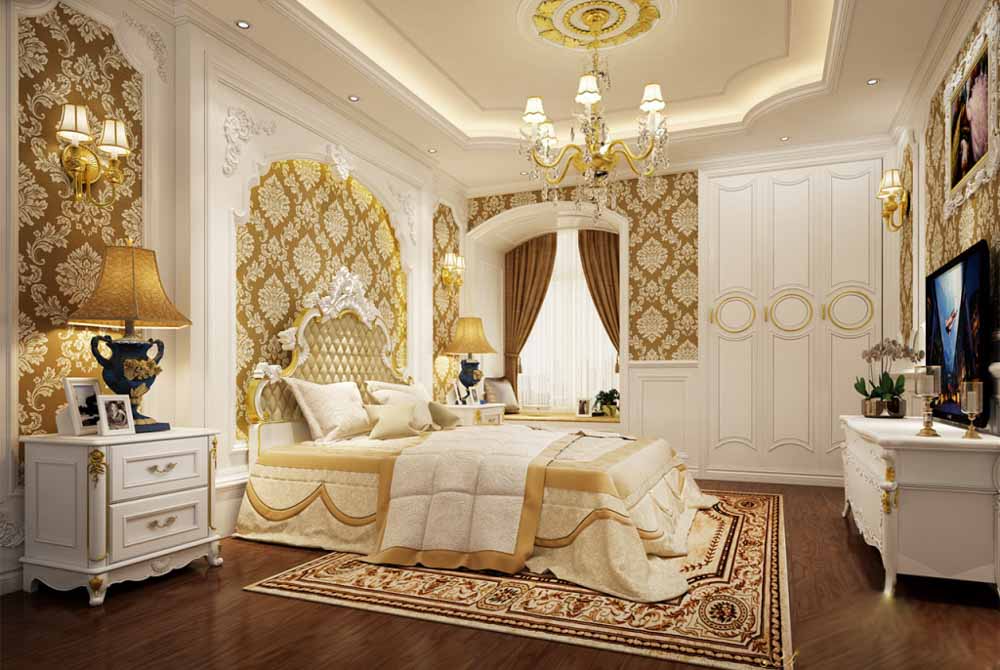 Thiết kế phòng ngủ khách sạn 5 sao theo phong cách Luxury