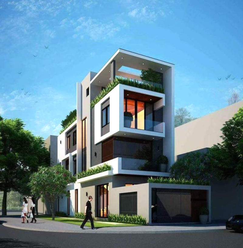 TẶNG BẠN] +99 Mẫu nhà Phố 2 mặt tiền hiện đại - Siêu đẹp, Mê liền