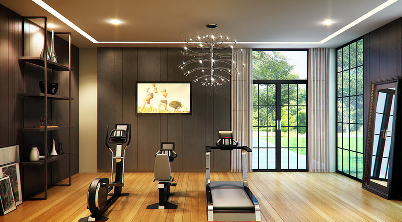 21 mẫu thiết kế phòng gym tại nhà siêu đẹp, tiết kiệm chi phí - GYMdesign