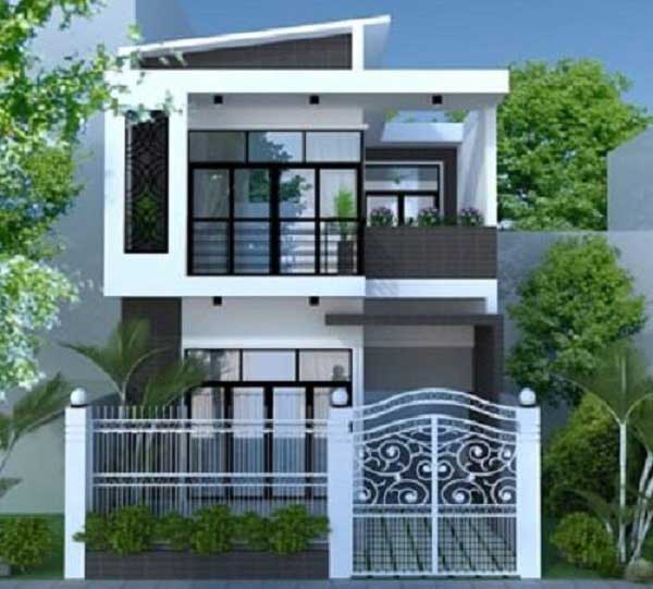 Mẫu nhà 1 trệt 1 lầu 5x20 thanh lịch, nhẹ nhàng