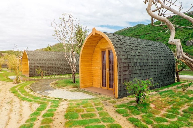 Nhà gỗ Bungalow cho mô hình khu du lịch nghỉ dưỡng và resort