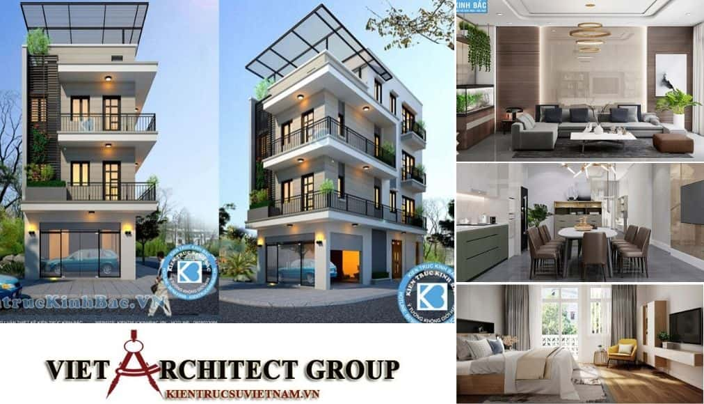 Thi công nhà 4 tầng tại Việt Architect