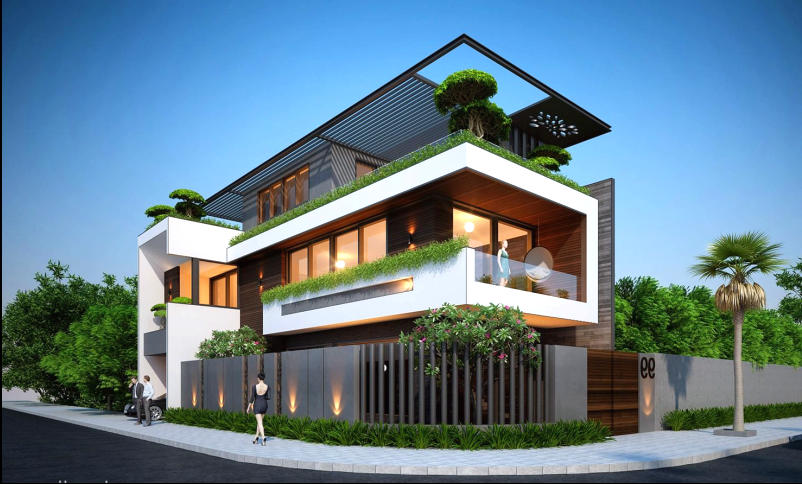 TẶNG BẠN] +99 Mẫu nhà Phố 2 mặt tiền hiện đại - Siêu đẹp, Mê liền