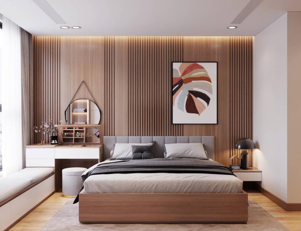 Cấu trúc phòng ngủ hiện đại cần phù hợp, hài hóa với không gian chung của căn nhà