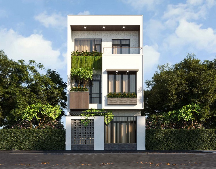 Mẫu thiết kế nhà phố đẹp hiện đại đẳng cấp