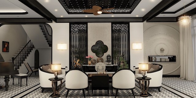 phong cach indochine 46 - Tìm hiểu phong cách Indochine - Thiết kế nhà biệt thự, nội thất đẹp
