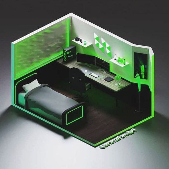 phòng ngủ gaming cho game thủ