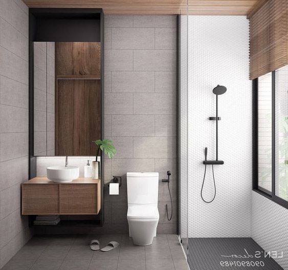 phòng tắm hiện đại đơn giản
