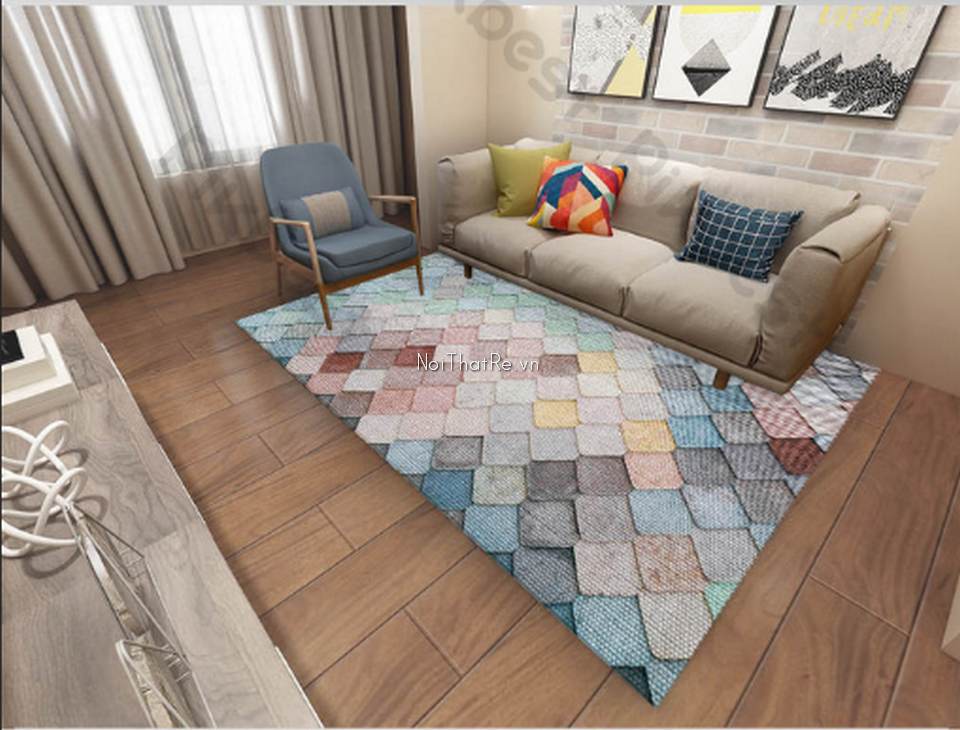 Thảm trải sàn in 3D theo yêu cầu - Nội Thất Rẻ.vn