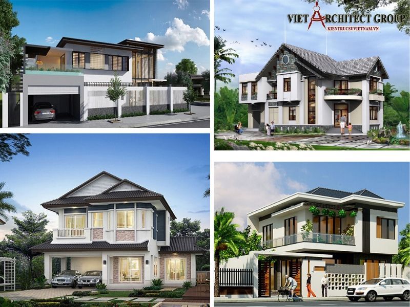 Biệt thự 2 tầng 120m2 | 100 mẫu đẹp, tiện nghi và sang trọng