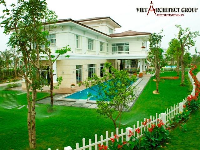 Thiết kế biệt thự vườn 2 tầng mái thái đẹp - Việt Architect Group - Kiến Trúc Sư Việt Nam