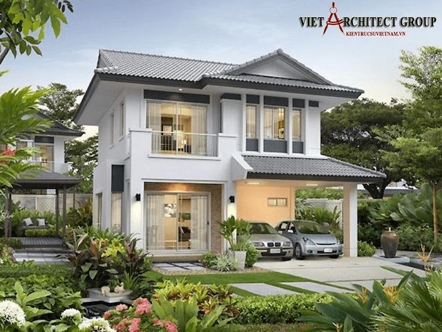 Thiết kế biệt thự 2 tầng mái thái ở nông thôn - Việt Architect Group - Kiến Trúc Sư Việt Nam