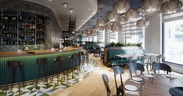 thiet ke nha hang 017 - Top 100 mẫu thiết kế nhà hàng đẹp ấn tượng thi công trọn gói 2022