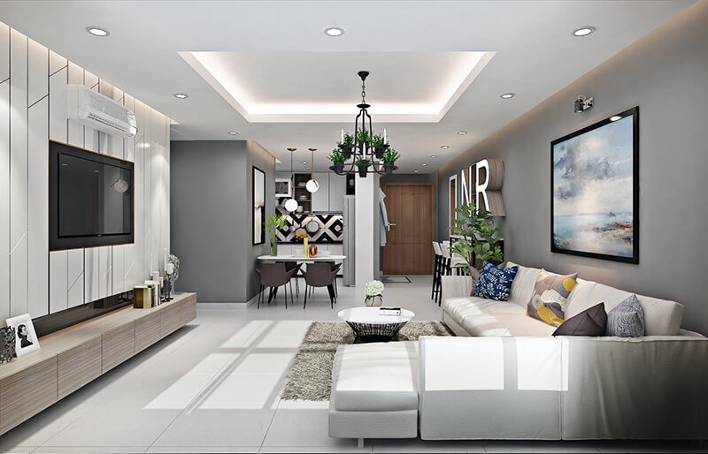 Thiết kế nội thất chung cư mang vẻ đẹp hiện đại