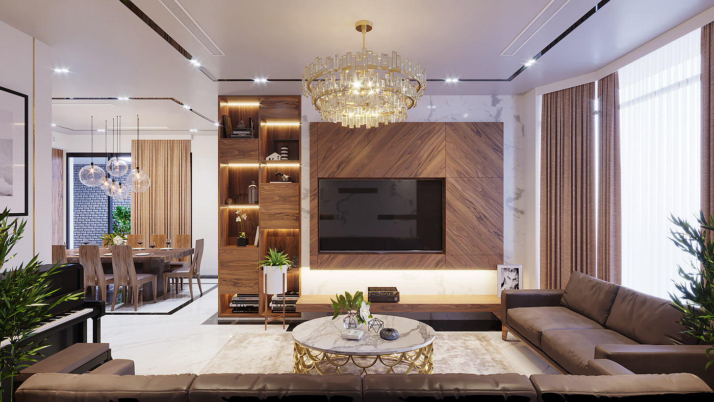 Thiết kế nội thất biệt thự đẹp hiện đại xứng tầm đẳng cấp - LuxHouse