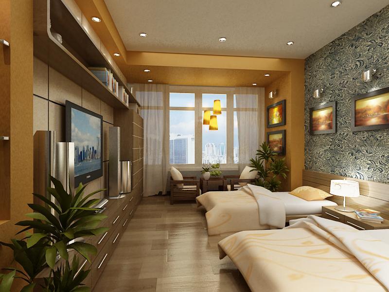Thiết kế nội thất phòng ngủ khách sạn hiện đại | Chuyên đề Nội thất