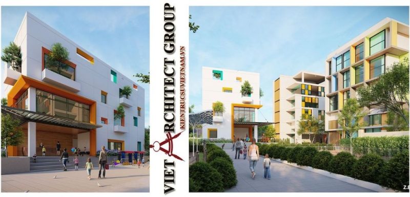 Thiết kế trường mầm non đẹp tiêu chuẩn quốc tế | Kiến trúc sư Việt Nam