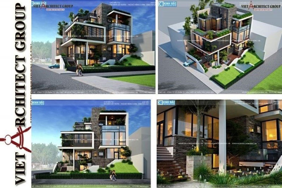 Việt Architect Group -Thiết kế biệt thự hiện đại đẹp trẻ trung hợp xu hướng mới