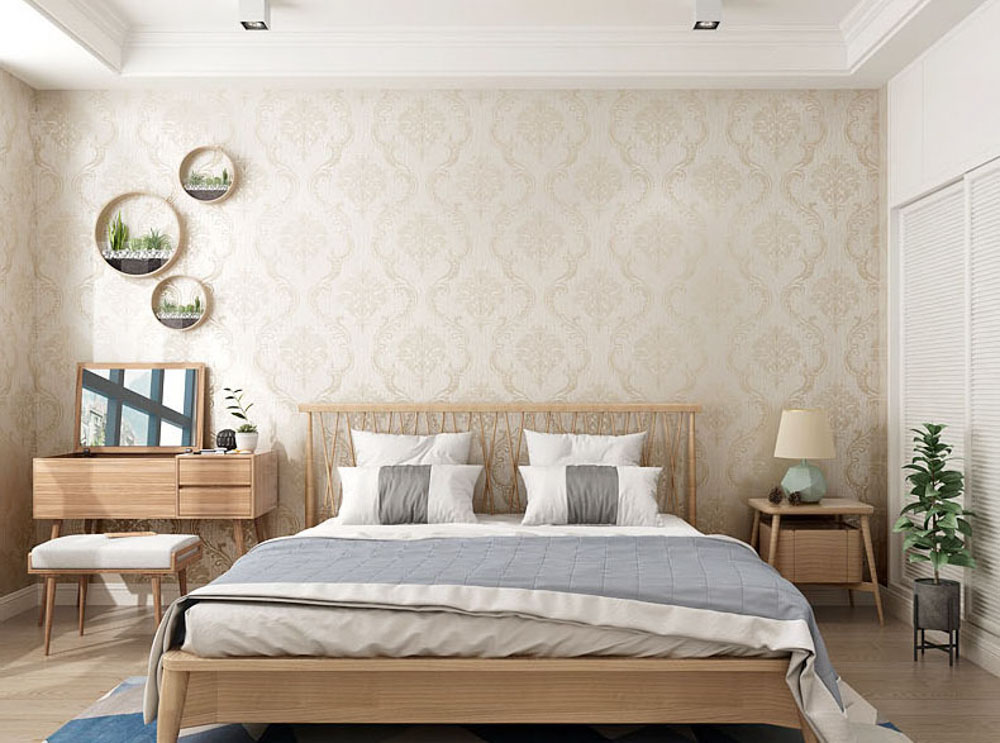 Trang trí phòng ngủ bằng giấy dán tường sinh động và cá tính