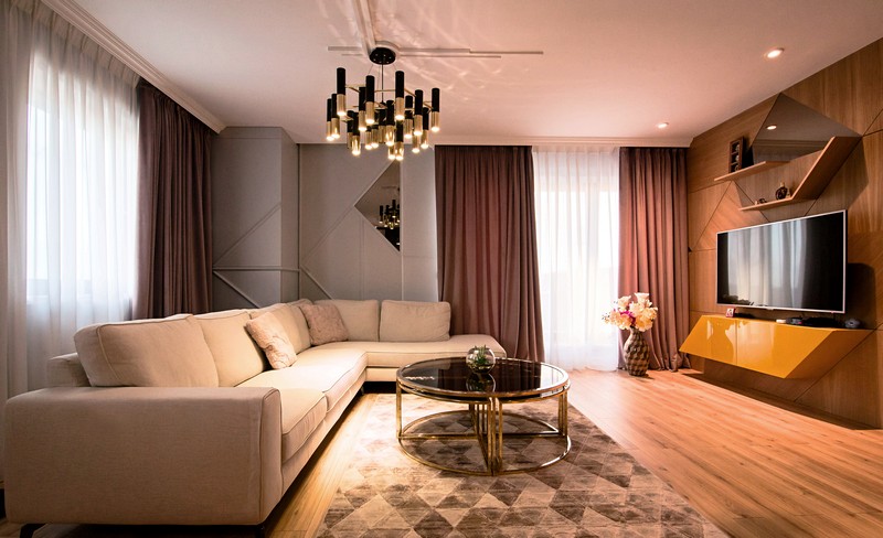 Trang trí phòng khách chung cư hiện đại đơn giản