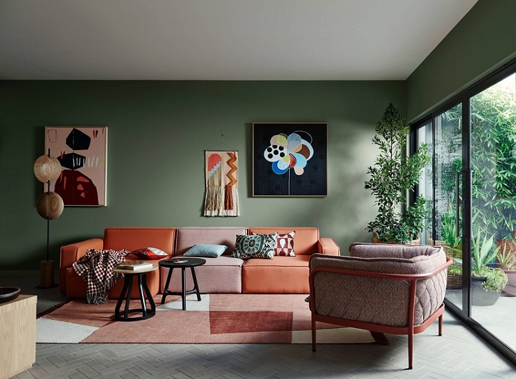 Yếu tố cây xanh trong trang trí phòng khách