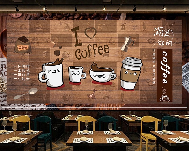 Các mẫu tranh tường quán cafe đẹp, độc đáo nhất tại Linh Art - Linh Art