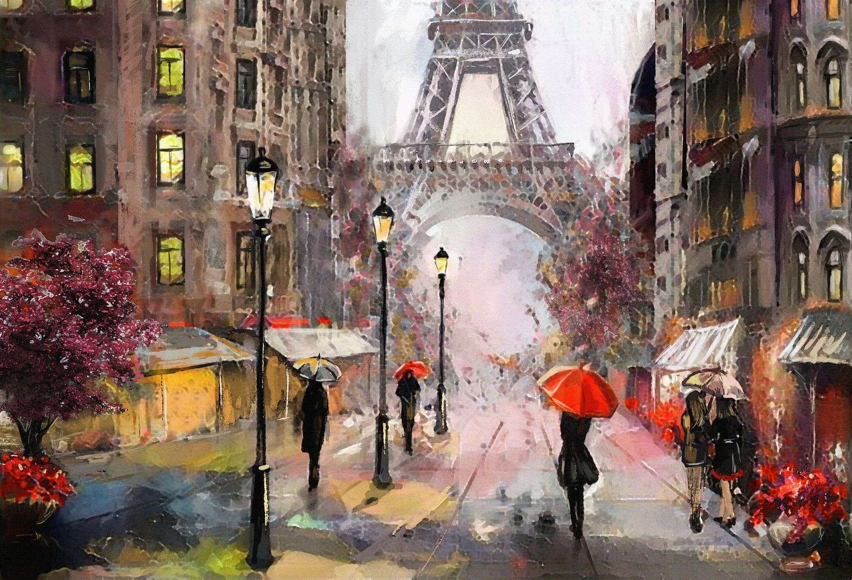 Tranh Vẽ Paris
