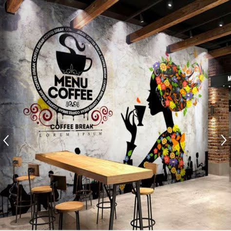 23 Mẫu Vẽ Tranh Tường Quán Cafe GIÁ RẺ ĐẸP Nhất Năm 2020