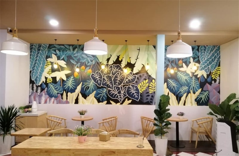 Các mẫu vẽ tranh tường quán cafe chủ đề hot được yêu thích nhất - Linh Art