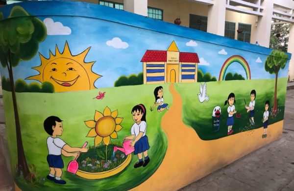 Vẽ Tranh Tường Trường Tiểu Học Uy Tín Toàn Quốc - LeoArt
