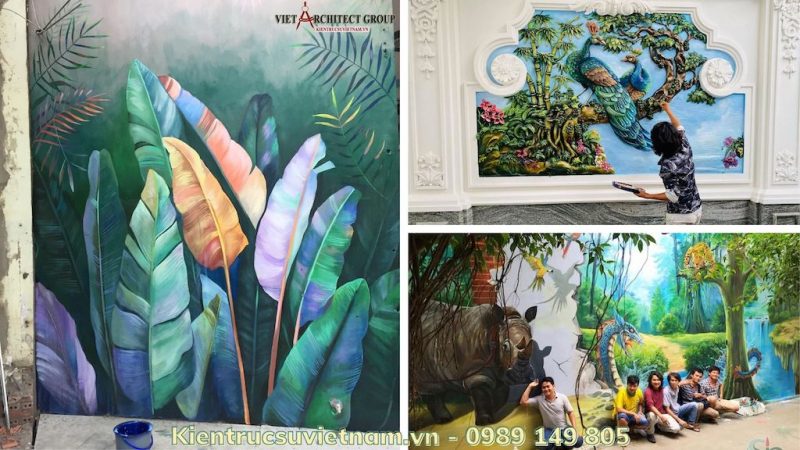 Dịch vụ Vẽ tranh tường Hà Nội đẹp chất giá từ 199k/m2